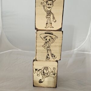 Wooden Toy Story Character Blocks